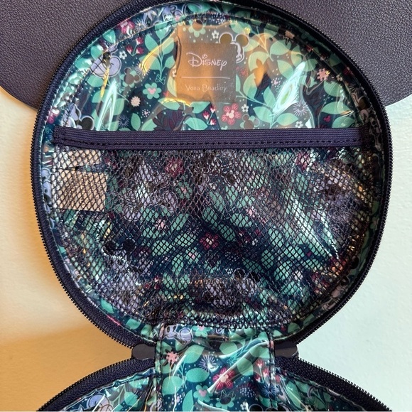 SOLD- NWT Vera Bradley Disney Whimsy Cosmetic Bag Case Mickey MinnieMouse Purple - Picture 11 of 16